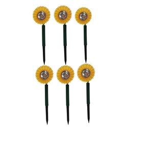 6 Pack Solar Sunflower Garden Stake Lights LED Outdoor Yard Path Decor